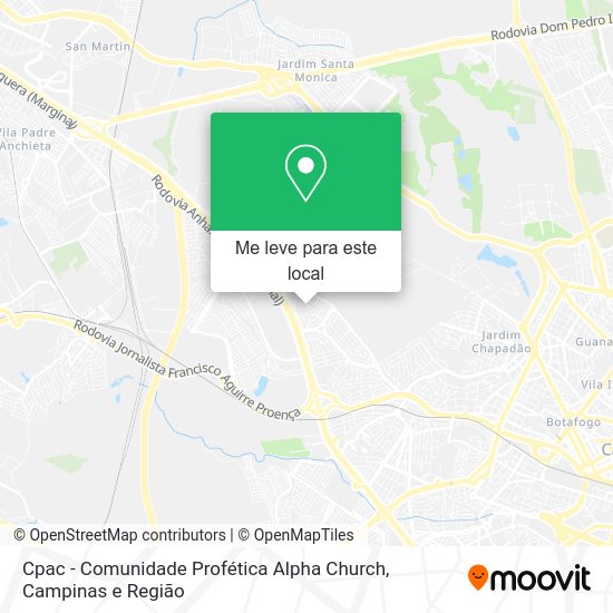 Cpac - Comunidade Profética Alpha Church mapa