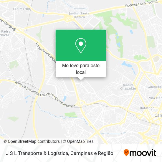 J S L Transporte & Logística mapa