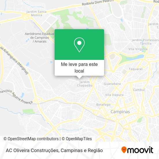 AC Oliveira Construções mapa