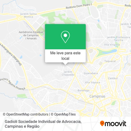 Gadioli Sociedade Individual de Advocacia mapa