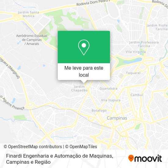 Finardi Engenharia e Automação de Maquinas mapa