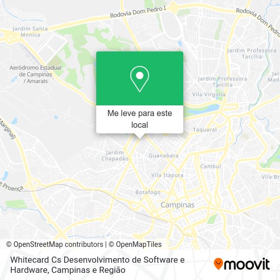 Whitecard Cs Desenvolvimento de Software e Hardware mapa