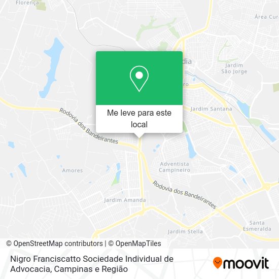 Nigro Franciscatto Sociedade Individual de Advocacia mapa