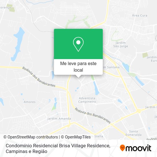 Condomínio Residencial Brisa Village Residence mapa