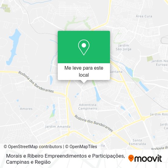 Morais e Ribeiro Empreendimentos e Participações mapa