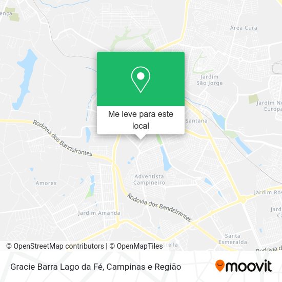 Gracie Barra Lago da Fé mapa