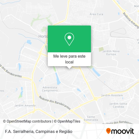F.A. Serralheria mapa