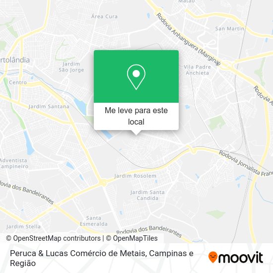 Peruca & Lucas Comércio de Metais mapa