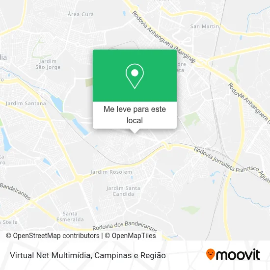 Virtual Net Multimídia mapa