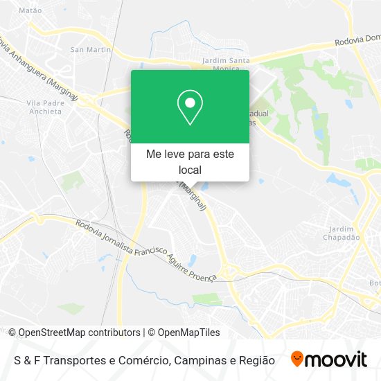 S & F Transportes e Comércio mapa