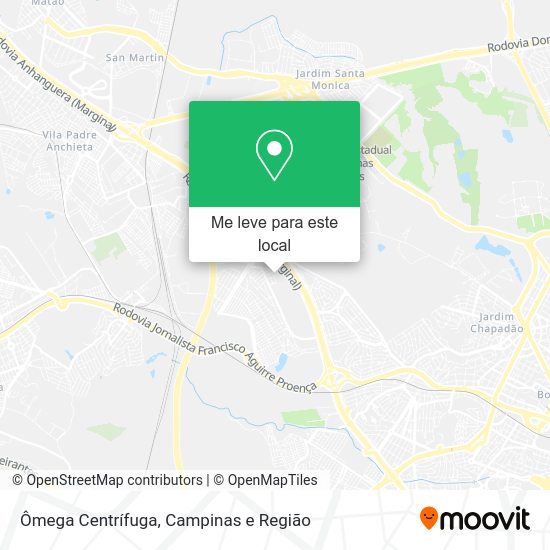 Ômega Centrífuga mapa