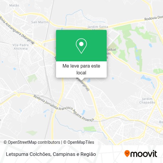 Letspuma Colchões mapa