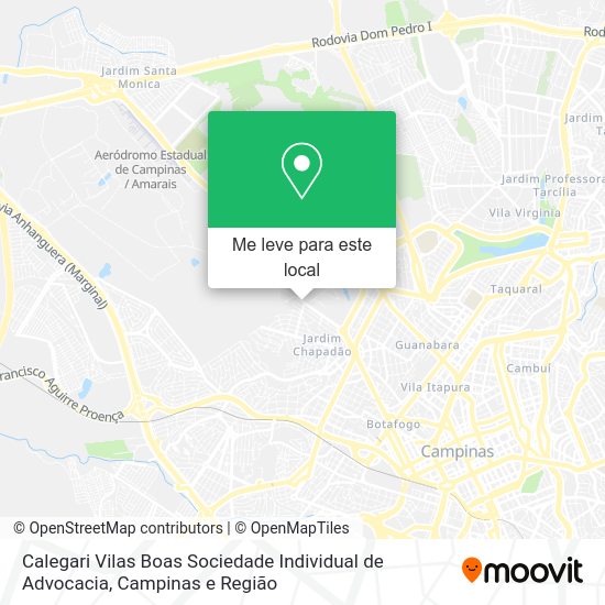 Calegari Vilas Boas Sociedade Individual de Advocacia mapa