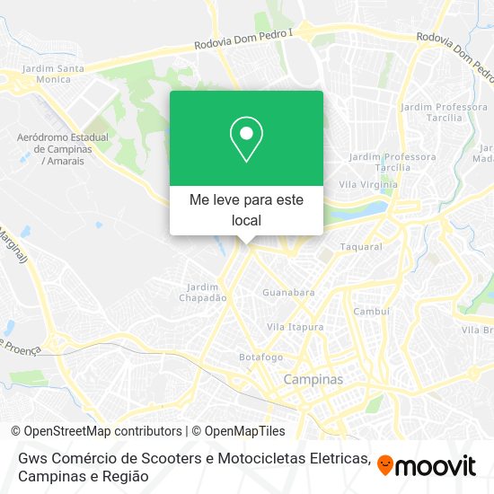 Gws Comércio de Scooters e Motocicletas Eletricas mapa