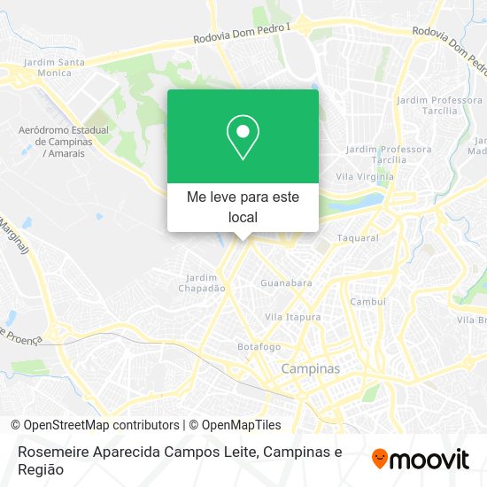 Rosemeire Aparecida Campos Leite mapa