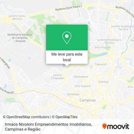 Irmaos Nivoloni Empreendimentos Imobiliários mapa