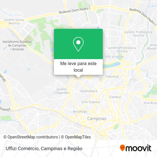 Uffizi Comércio mapa