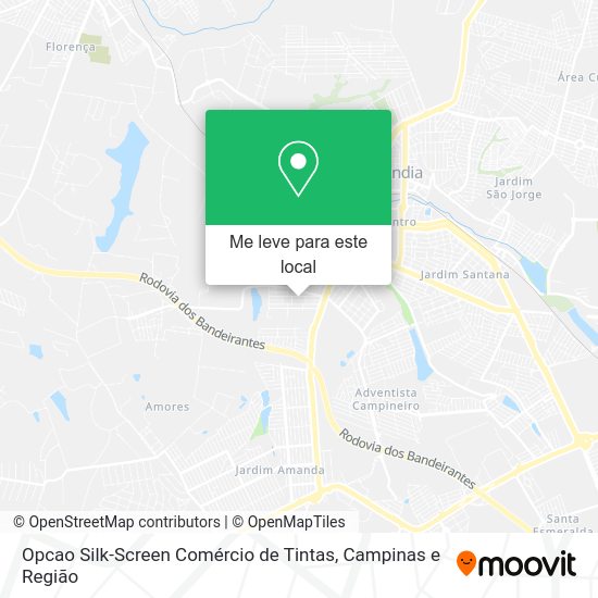 Opcao Silk-Screen Comércio de Tintas mapa