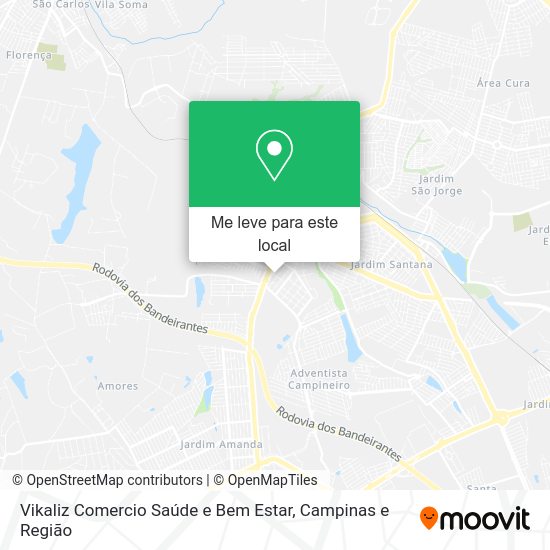 Vikaliz Comercio Saúde e Bem Estar mapa