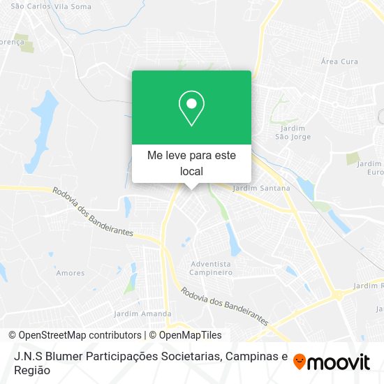 J.N.S Blumer Participações Societarias mapa