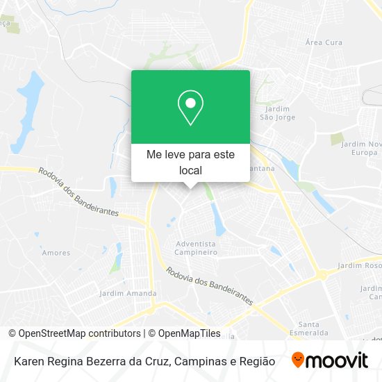Karen Regina Bezerra da Cruz mapa