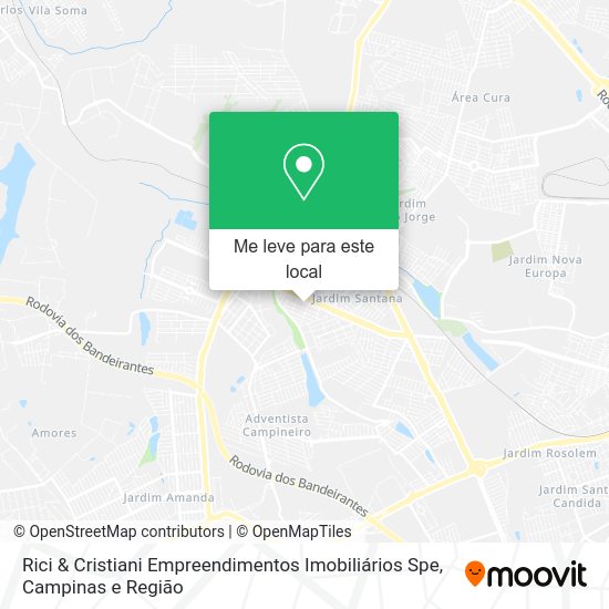 Rici & Cristiani Empreendimentos Imobiliários Spe mapa
