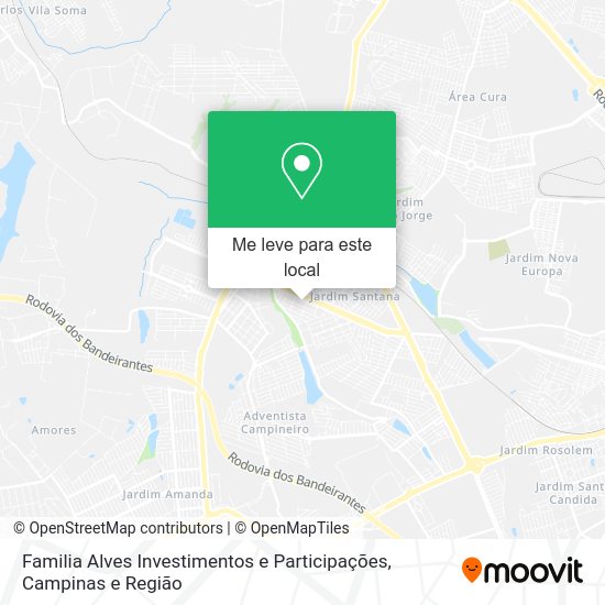 Familia Alves Investimentos e Participações mapa