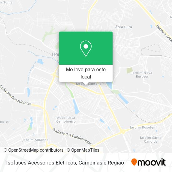 Isofases Acessórios Eletricos mapa