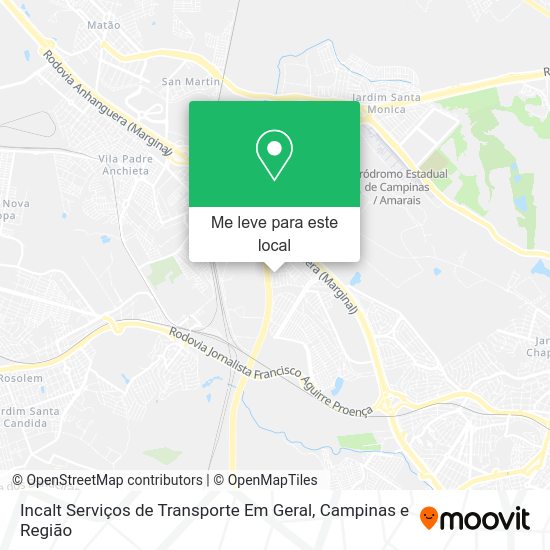 Incalt Serviços de Transporte Em Geral mapa
