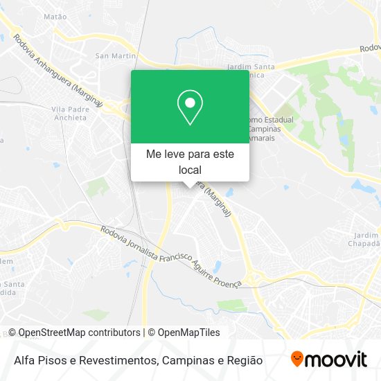 Alfa Pisos e Revestimentos mapa