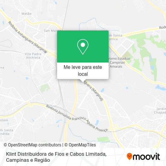 Klint Distribuidora de Fios e Cabos Limitada mapa