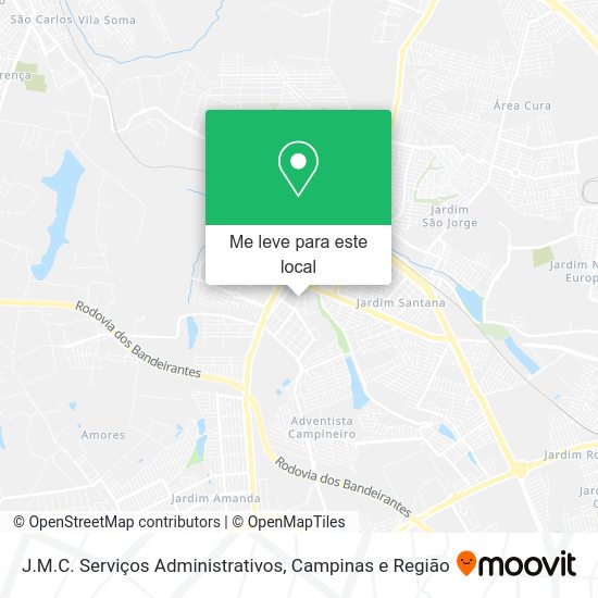 J.M.C. Serviços Administrativos mapa