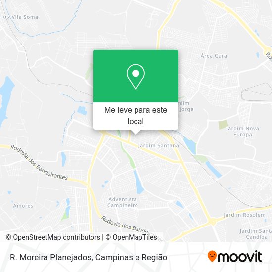 R. Moreira Planejados mapa