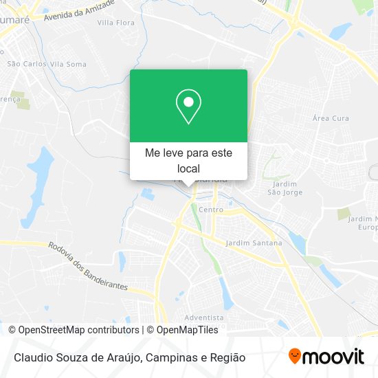 Claudio Souza de Araújo mapa