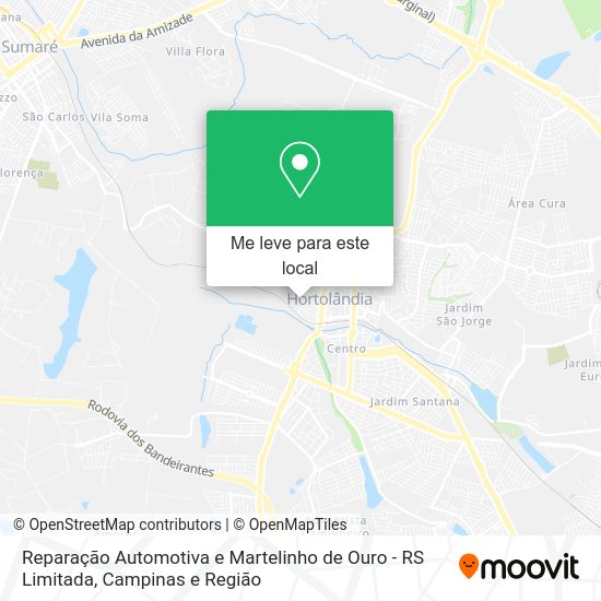 Reparação Automotiva e Martelinho de Ouro - RS Limitada mapa