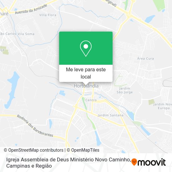 Igreja Assembleia de Deus Ministério Novo Caminho mapa