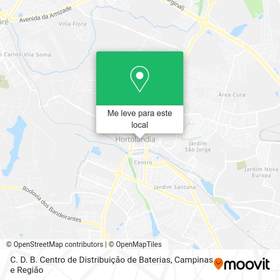 C. D. B. Centro de Distribuição de Baterias mapa