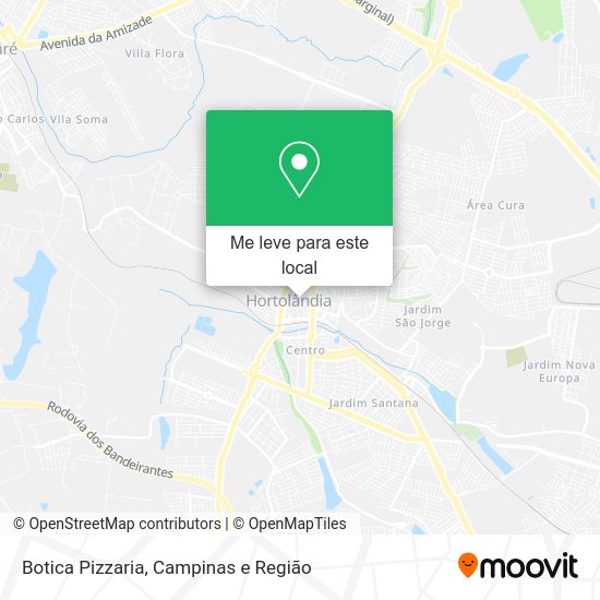 Botica Pizzaria mapa