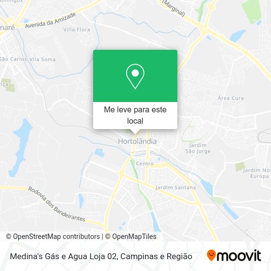 Medina's Gás e Agua Loja 02 mapa