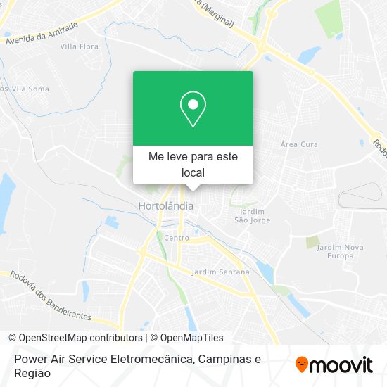 Power Air Service Eletromecânica mapa