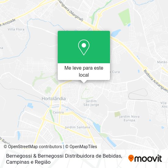 Bernegossi & Bernegossi Distribuidora de Bebidas mapa