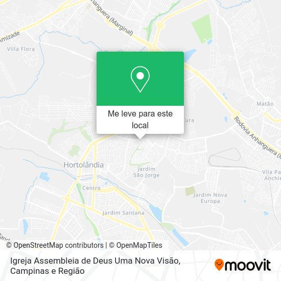 Igreja Assembleia de Deus Uma Nova Visão mapa