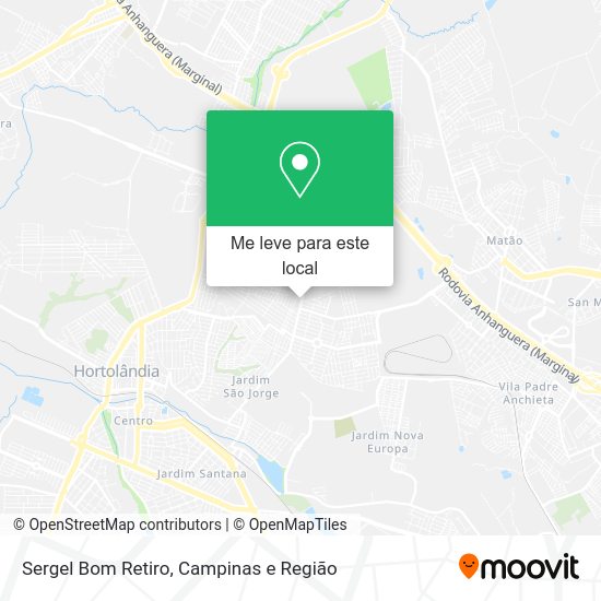 Sergel Bom Retiro mapa