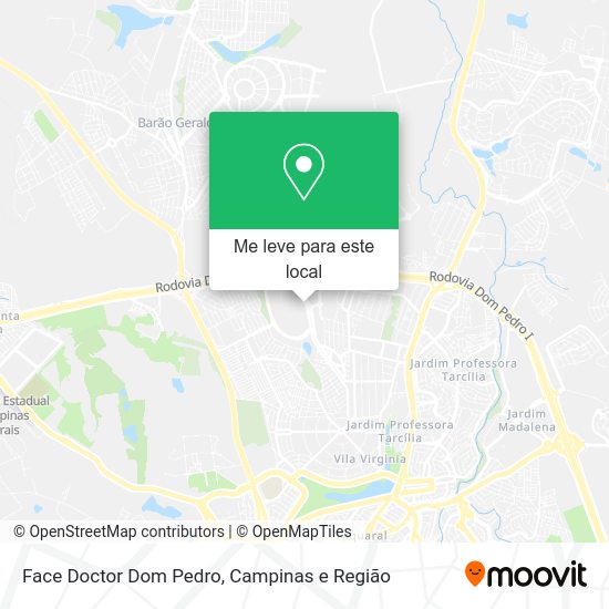 Face Doctor Dom Pedro mapa