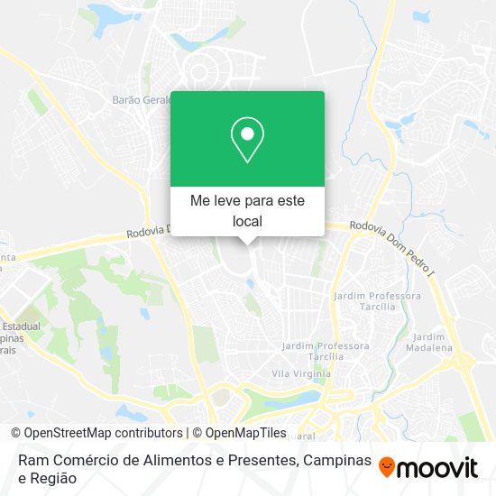 Ram Comércio de Alimentos e Presentes mapa