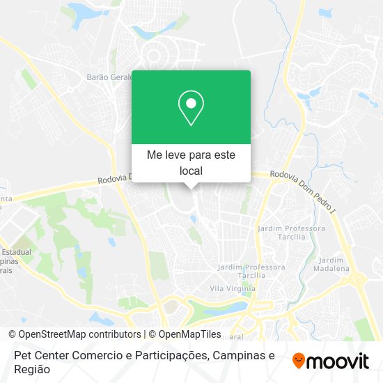 Pet Center Comercio e Participações mapa