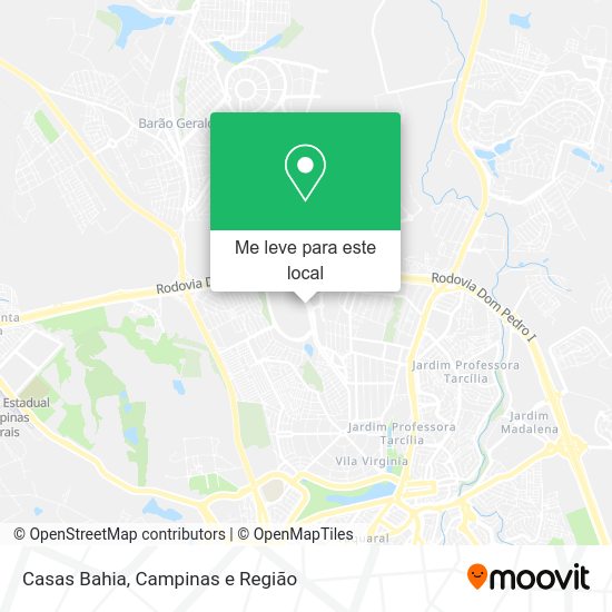 Casas Bahia mapa