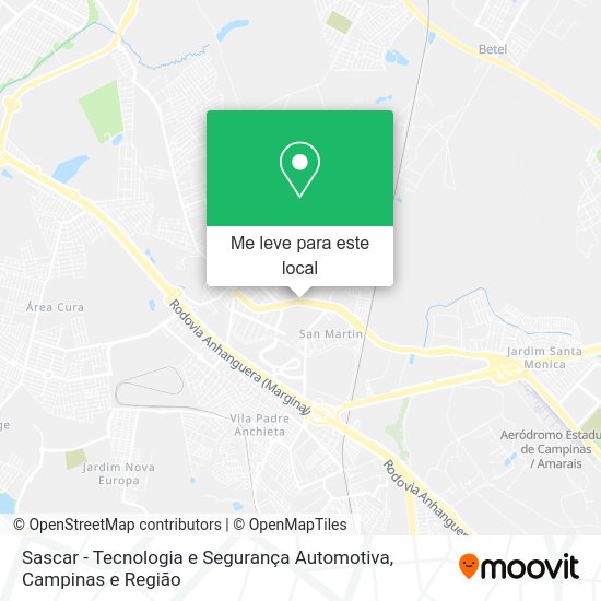 Sascar - Tecnologia e Segurança Automotiva mapa