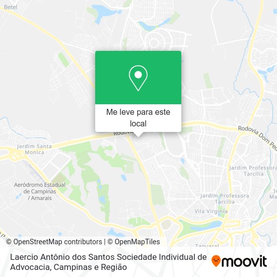 Laercio Antônio dos Santos Sociedade Individual de Advocacia mapa