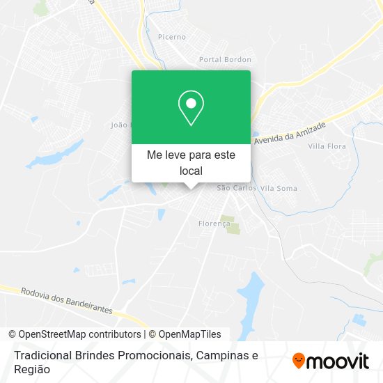 Tradicional Brindes Promocionais mapa